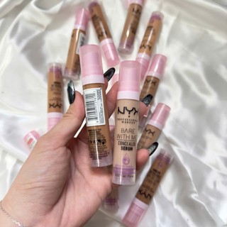Kem Che Khuyết Điểm, Che Khuyết Điểm NYX Bare With Me Concealer Serum 9.6ml, Lớp Nền Tự Nhiên Mỏng Nhẹ, Giữ Ẩm.