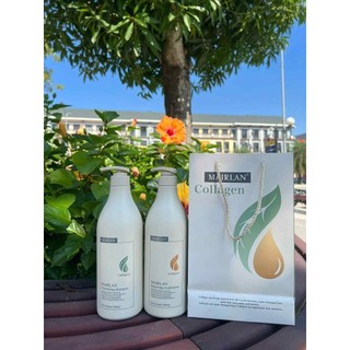 [Hàng Chuẩn] Dầu Gội Xả Mairlan Organic Collagen 750ml 1000ml Siêu Mềm Mượt Phục Hồi Tóc Hư Tổn Ngăn Tóc Gãy Rụng
