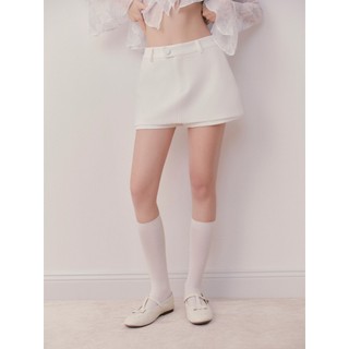 Chân váy OLV ngắn chữ A đơn giản dễ phối Plain Cotton Mini Skirt nhiều màu phù hợp đi chơi