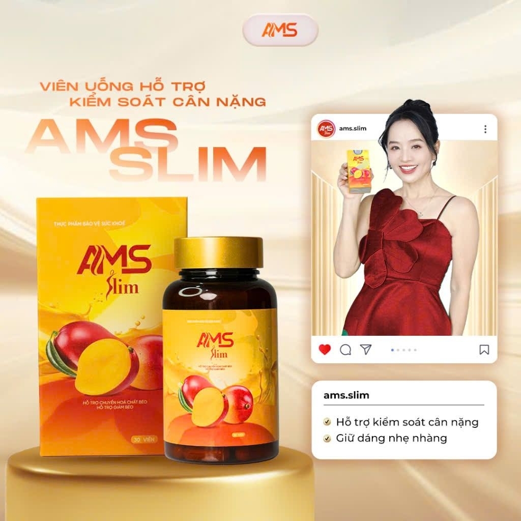 Combo 2 Hộp - Viên uống AMS Slim 30v chính hãng 💯💯r | Shopee