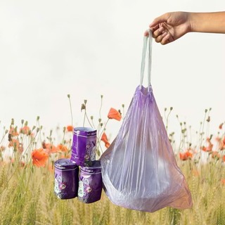 Combo 3 [Oải hương] Cuộn 50 túi đựng rác có dây rút hương Lavender, tác dụng xua đuổi côn trùng