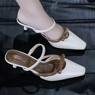 Giày Sandal gót nhọn cao 5P và 7P phù hợp với mọi hoạt động Giày Bánh Bèo mã DepSucNoKAKA