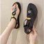 Giày Sandal Nữ Quai Tròn Form Gọn Thời Trang Nữ Xinh Yêu Cá Tính Qshoes