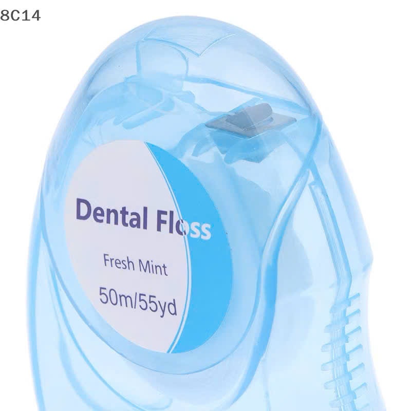 Chỉ Nha Khoa Cuộn 50m Hương Bạc Hà Giúp Loại Bỏ Mảng Bám, Chỉ Nha Khoa Đa Sợi Vệ Sinh Răng Miệng
