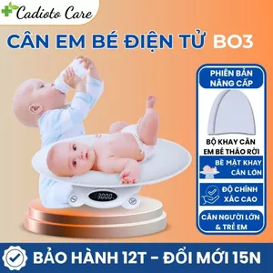 Cân Em Bé Sơ Sinh Điện Tử CADIOTO – Đo Chính Xác, Theo Dõi Sức Khỏe Cả Gia Đình