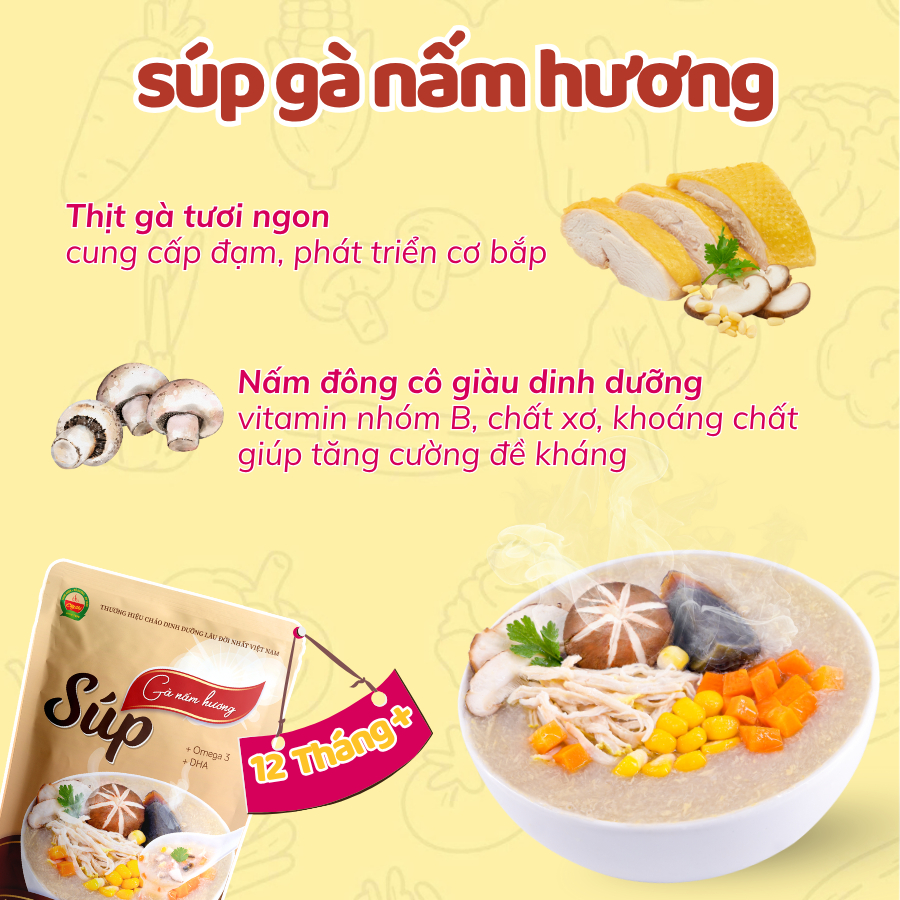 Combo 04 Gói Súp Dinh Dưỡng Đủ Vị - Thương Hiệu Cây Thị