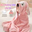 Khăn Tắm Choàng Cho Bé Ủ Lông Cotton Mềm Mịn GADI, Khăn Tắm Có Mũ Hình Thú Đáng Yêu, Dày Dặn,Thấm Hút Tốt, Đáng Yêu