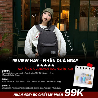 Balo Laptop Larita Classic Basic 13"  – Balo Thời Trang Nam Nữ Bền Bỉ, Kháng Nước Tối Ưu, Ngăn Laptop 13inch