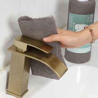 Combo 3 Cuộn 25 Khăn lau bếp, lau đồ vật đa năng, chất liệu than tre màu xám, tái sử dụng nhiều lần