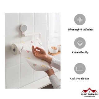 Combo 3 Cuộn giấy lau nhà bếp đa năng có thể tái sử dụng nhiều lần - Tiện dụng, tiết kiệm