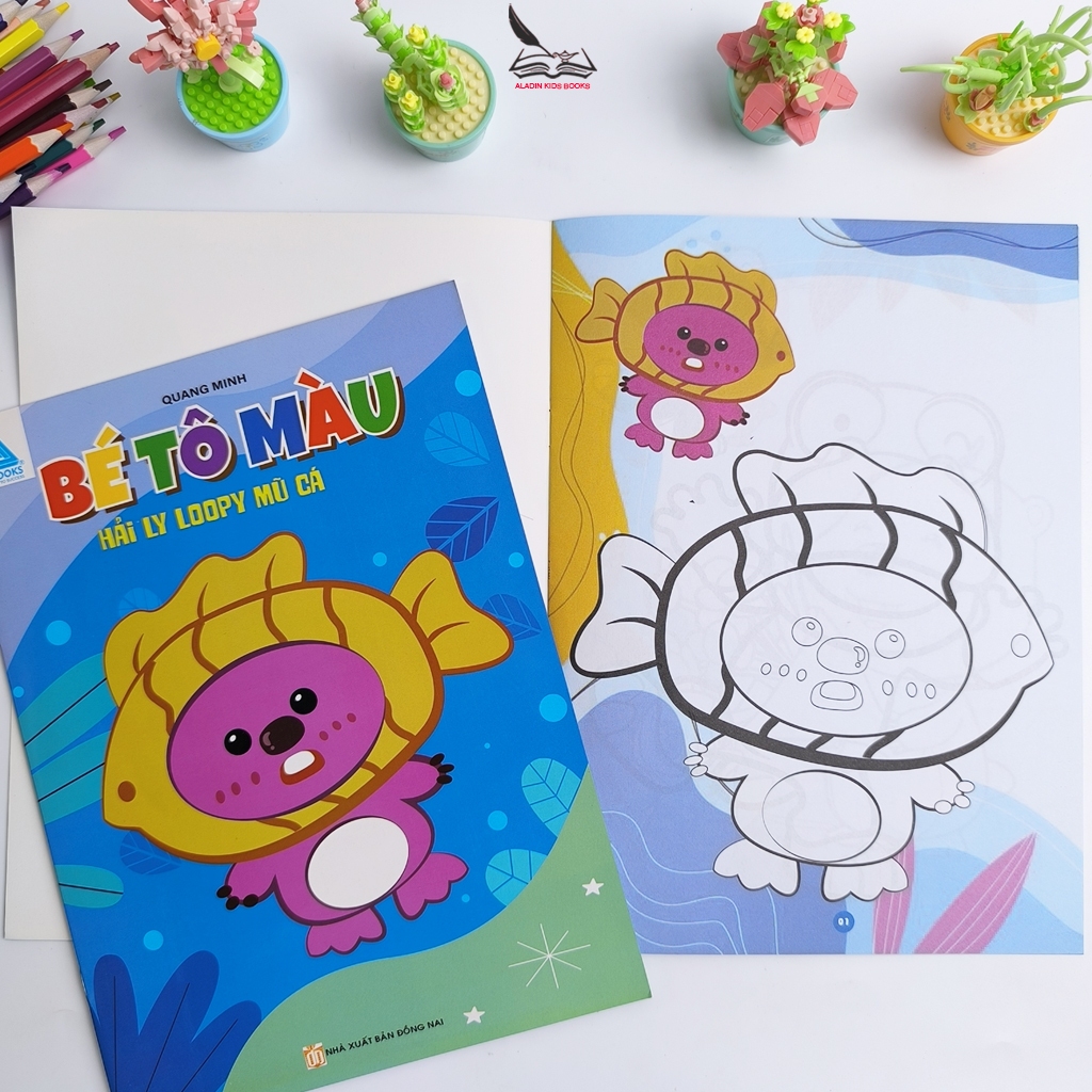 Sách Bé Tô Màu Hải Ly Loopy – Bộ 4 Quyển Tô Màu Cho Bé Thiếu Nhi