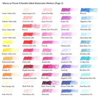 [chính hãng] Set bút pastel 6 cây MARVY - bút 2 đầu BRUSH + FINELINE