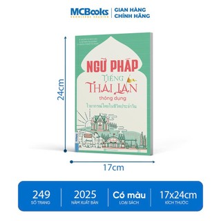 Sách - Ngữ pháp tiếng Thái Lan thông dụng - Kèm App học Online