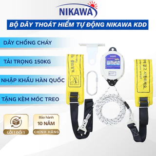 Bộ dây thoát hiểm tự động Nikawa KDD-9F 27m nhập khẩu Hàn Quốc, bảo hành chính hãng 10 năm