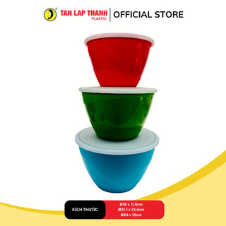 Bộ thố trộn thực phẩm cao cấp 3IN1 mix 3 màu Tân Lập Thành Sản phẩm chất lượng, nhà nhà thịnh vượng
