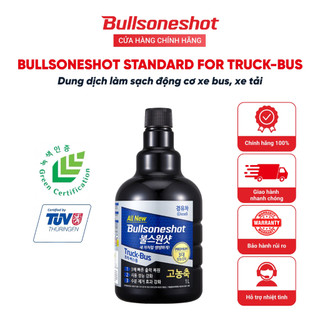 Bullsoneshot Truck-Bus - Dung Dịch Làm Sạch Động Cơ Xe Tải, Giảm Hao Dầu & Khói Đen Hiệu Quả 🔥