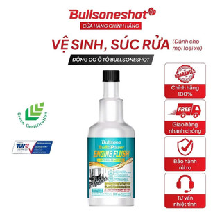 Súc Béc, Súc Rửa Động Cơ Ô Tô - BULLSONESHOT ENGINE FLUSH SUPPLEMENTAL 300ml  - Công Nghệ Hàn Quốc