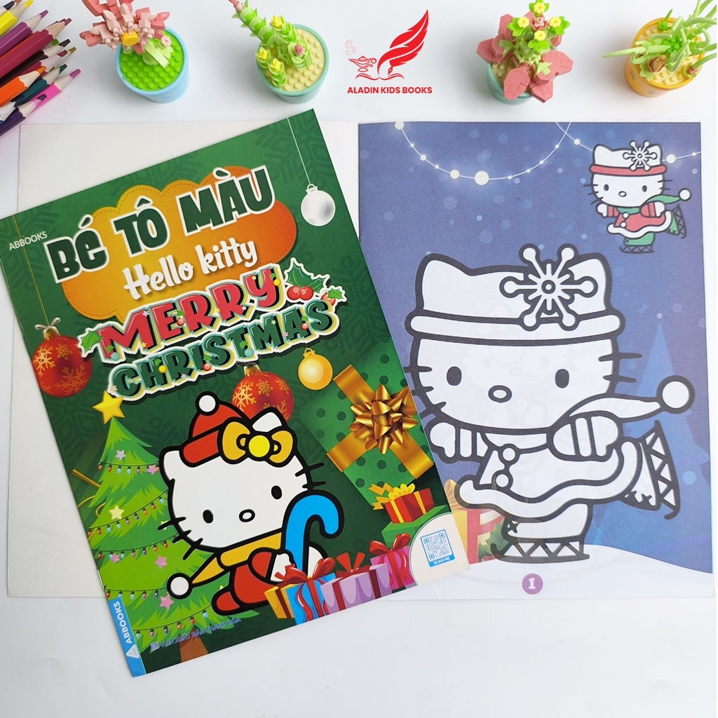 Sách- Bộ 4 Quyển Bé Tô Màu Chủ Đề Hello Kitty – Sách Tô Màu Cho Bé Thiếu Nhi