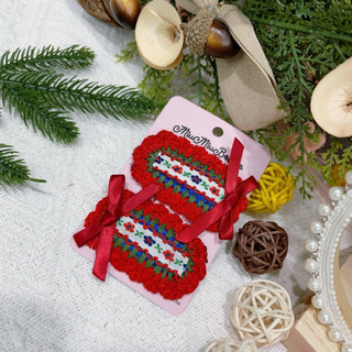 Set 2 kẹp đan Noel/ Giáng sinh nhiều mẫu cho bé