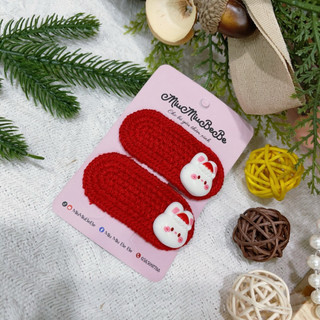 Set 2 kẹp đan Noel/ Giáng sinh nhiều mẫu cho bé