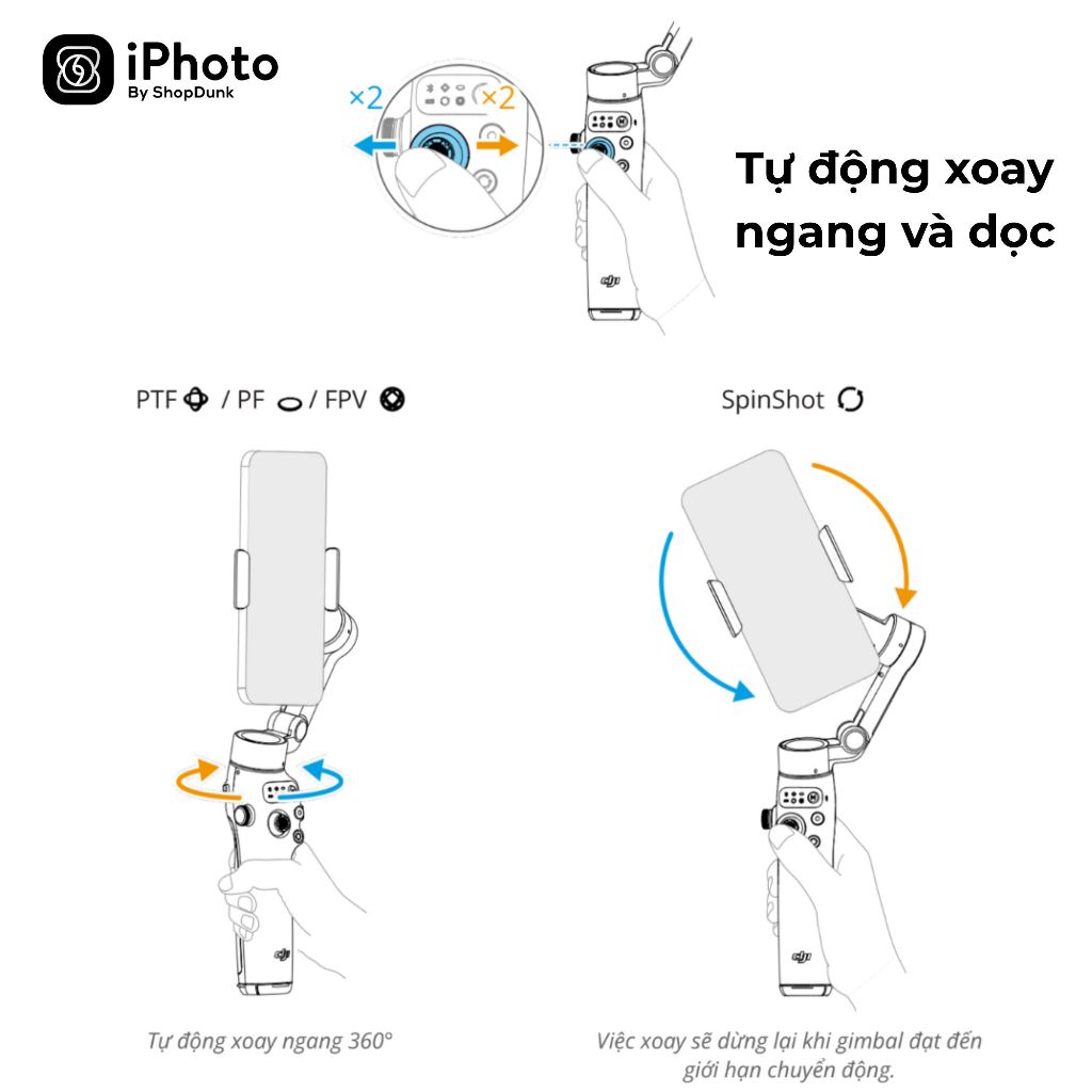 Gimbal Chống Rung Điện Thoại DJI Osmo Mobile 8 Chính Hãng - Hỗ Trợ Theo Dõi Chủ Thể
