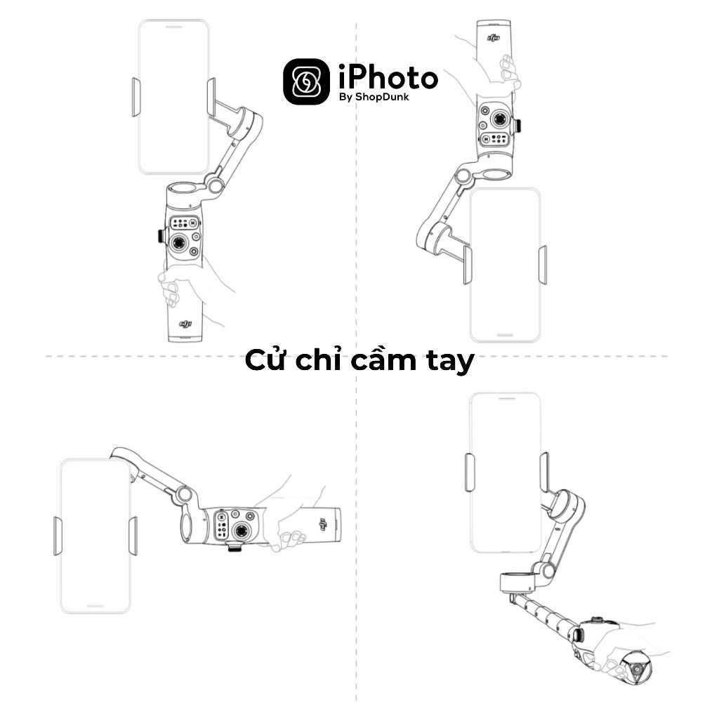 Gimbal Chống Rung Điện Thoại DJI Osmo Mobile 8 Chính Hãng - Hỗ Trợ Theo Dõi Chủ Thể