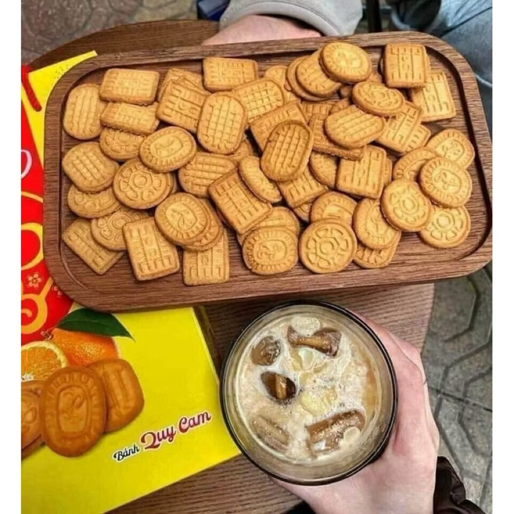 10 gói Bánh quy ORANGE, bánh quy cam Hải Châu, thơm thơm, ngon ngon ...