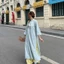Áo dài lụa gấm phối họa tiết chìm đính cúc sò dịu dàng nữ tính phù hợp các dịp lễ Tết 2026 (AK19) Áo dài Thanh Hiền