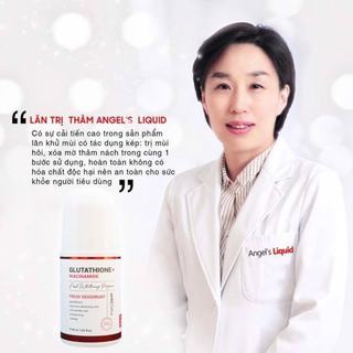 Lăn Nách Khử Thâm, Dưỡng Trắng Angel's Liquid Glutathione+Niacinamide Arbutin Cooling Fresh Deodorant 60ml