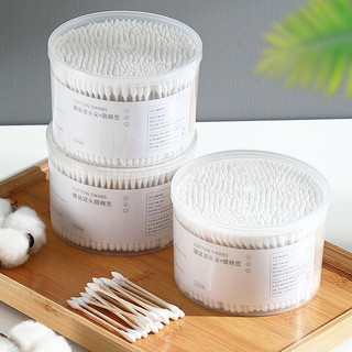 Combo 3 Hộp 500 tăm bông thân gỗ 2 đầu - kháng khuẩn, không sơ bông