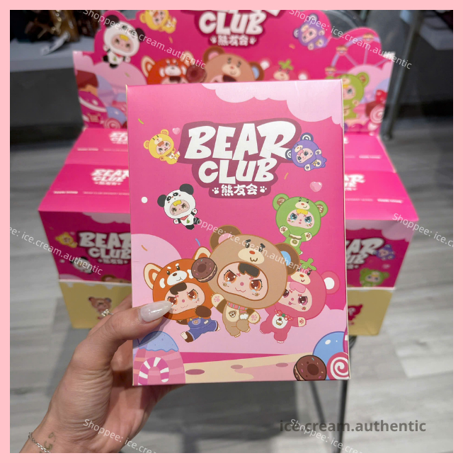 [Hỏa tốc HCM] Blind box BEAR CLUB móc khóa gấu bông dễ thương chính hãng