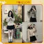 Áo khoác dạ nữ, áo khoác dạ ép croptop cổ sen có đệm vai 2 lớp Hoadanbistore chất đẹp dày xịn