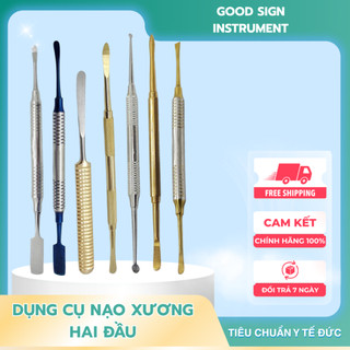 [FULL BẠC 2 ĐẦU NHỎ] Dụng cụ nạo xương hai đầu - dao nạo xương y tế - dao nạo xương phẫu thuật