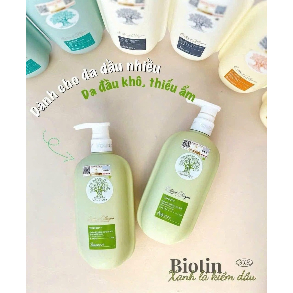 DẦU GỘI XẢ BIOTIN & COLLAGEN X9 MÀU VÀNG SIÊU MỀM MƯỢT 1000ML
