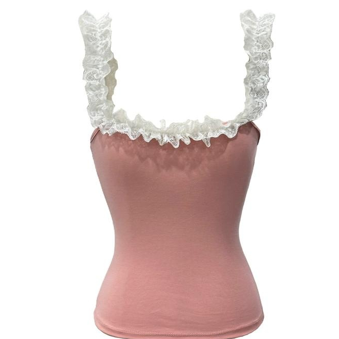 Áo 2 dây ren mặc được 2 kiểu siêu cưng (0A13)