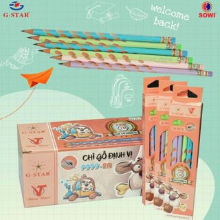 LEAFBOOK  Bút Chì Định Vị 2B G-Star P999 - Chì Tốt, Chuốt Không Gãy Vụn, Chì Đậm