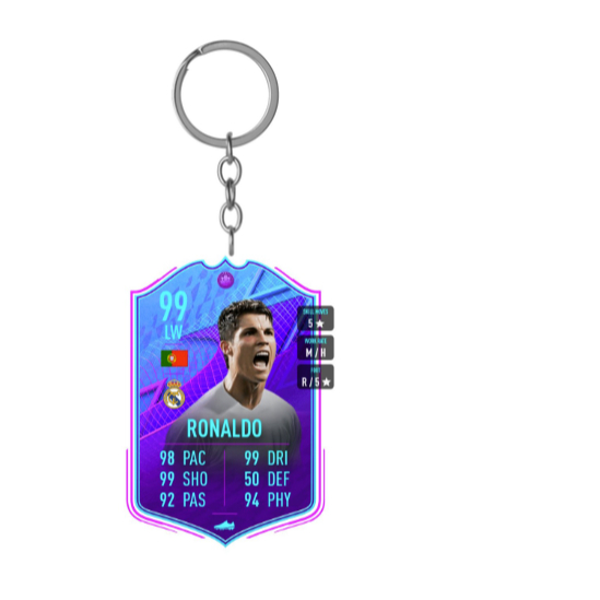 Cristiano Ronaldo in Real Madrid Keychain | Shopee Việt Nam