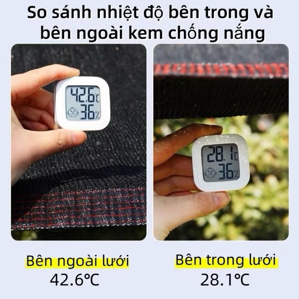 [Tặng Kèm móc 5-10Cái ] Lưới Che Nắng Ngoài Trời Mái Che Nắng Rất Lớn Rèm Ban Công Siêu Bền Lưới Trang Trại Sân Vườn....