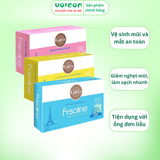 Nước muối Fysoline hồng/ vàng/ xanh vệ sinh mũi & mắt, chống nghẹt mũi, an toàn cho trẻ sơ sinh