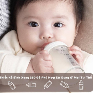 Bình sữa cho bé OU:WISH hàn quốc, cao cấp mềm mại 260ml Nội địa
