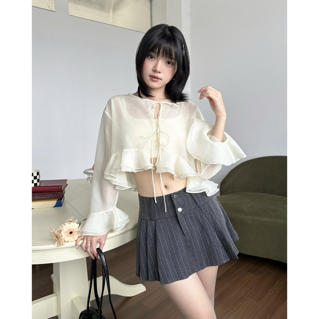 Chân Váy Nữ BEASSY SKIRT Xếp Li Form Trễ Trendy SECODEE
