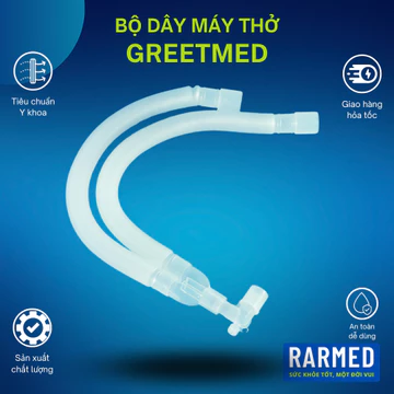 Bộ dây máy thở GREETMED, phụ kiện dây máy hỗ trợ thở - Dài 1,5m