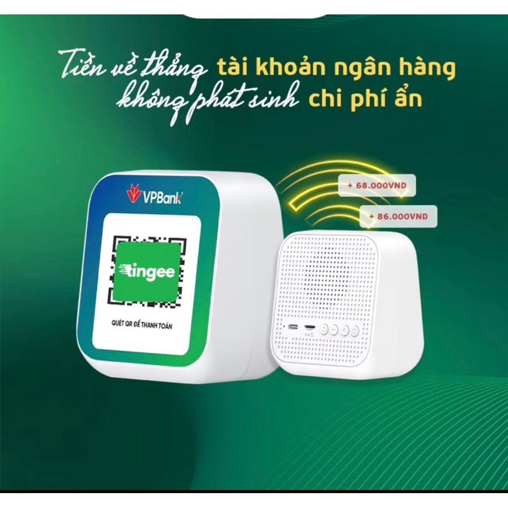 Loa VP bank đọc thông báo chuyển khoản dành cho mọi cửa hàng I Bảo hành 12 tháng