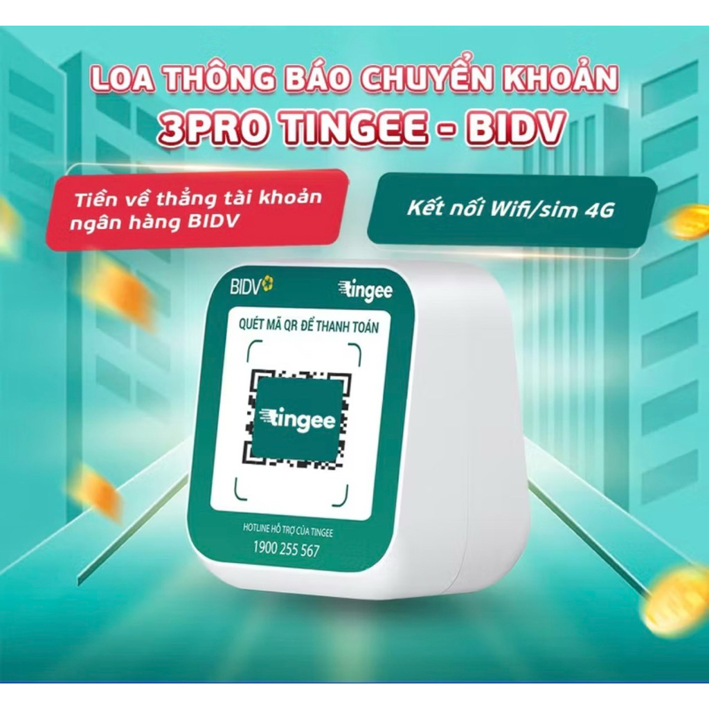 Loa BIDV đọc thông báo giao dịch nhận tiền dành cho các chủ quán I Bảo hành 12 tháng