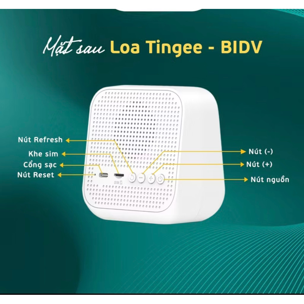 Loa BIDV đọc thông báo giao dịch nhận tiền dành cho các chủ quán I Bảo hành 12 tháng