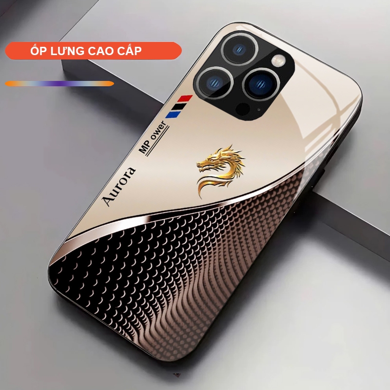 Ốp Lưng cho IPHONE 13/ 13 PRO/ 13 PROMAX Cao Cấp – Thiết Kế Rồng Vàng May Mắn, Sang Trọng, Chống Trầy, Bền Đẹp