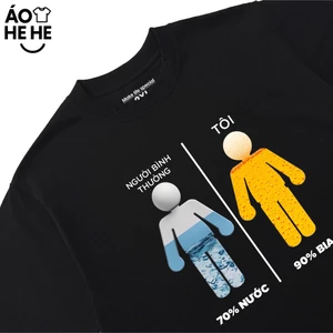 Áo Thun Ăn Nhậu 90% Cơ Thể Là Bia Câu Nói Text Dân Nhậu Tặng Bạn Bè Form Rộng Cotton 230gsm In Theo Yêu Cầu