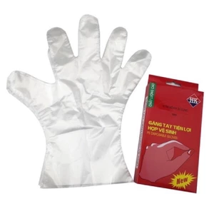 Hộp găng tay nilong tiện lợi, gang tay nilong dùng 1 lần