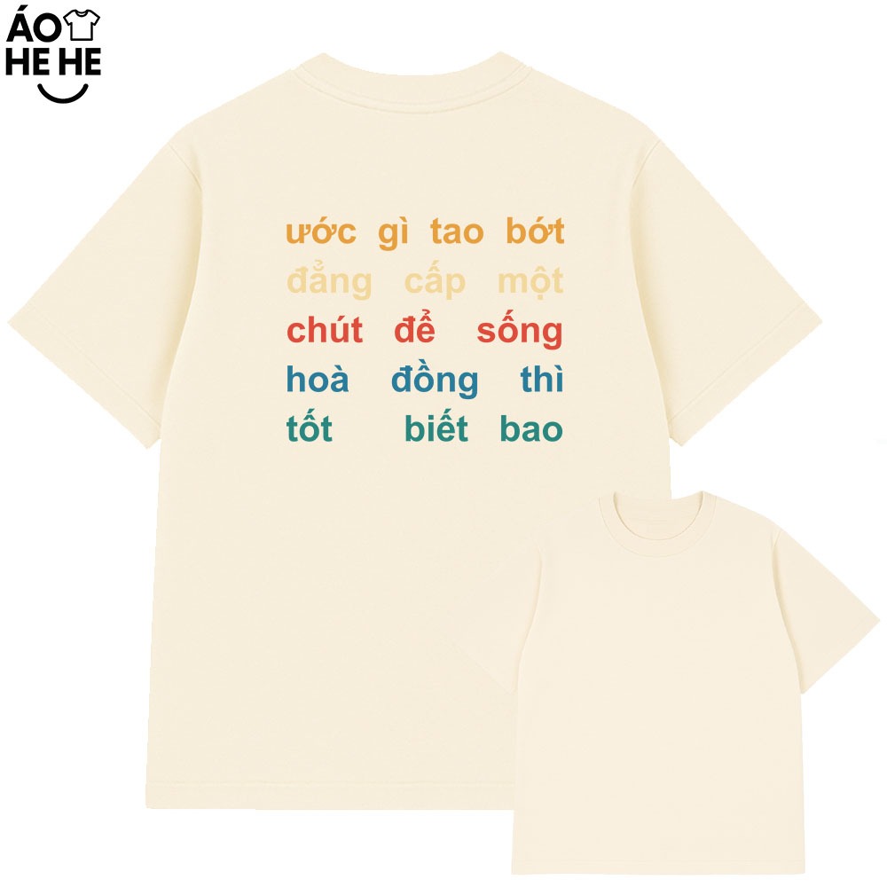 Áo In Chữ Hài Hước Bớt Đẳng Cấp Câu Nói Text Hài Form Rộng Cotton 230gsm In Theo Yêu Cầu