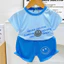 Bộ Thun Lạnh Bé Trai, bé gái phối cúc size 6 - 16kg, vải mềm mát, co giãn, hút mồ hôi, mỏng mát
